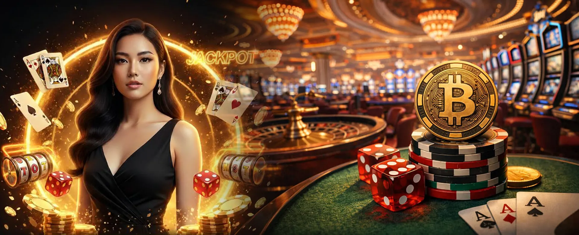 Players enjoying Tongits in an online casino setting with a golden theme